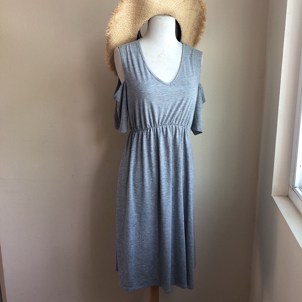 Bluebelle Maternity Cold Shoulder Jersey dress